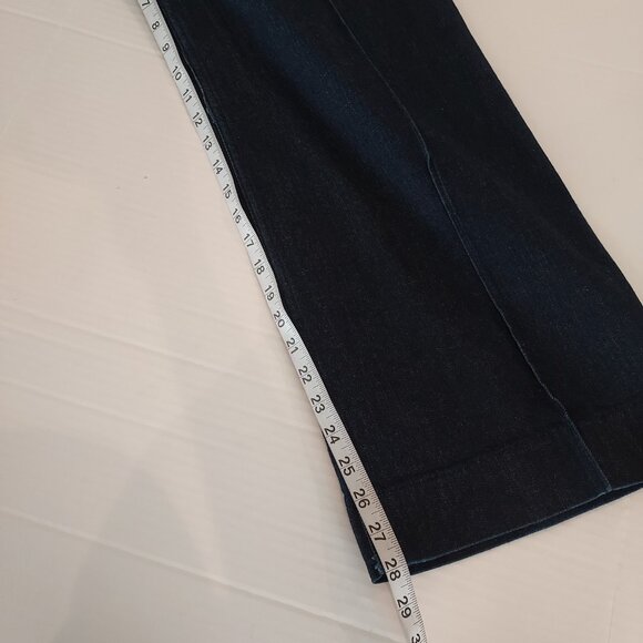 Zara Hi Waist Wide Leg Denim Pants Size 6 - Picture 6 of 12